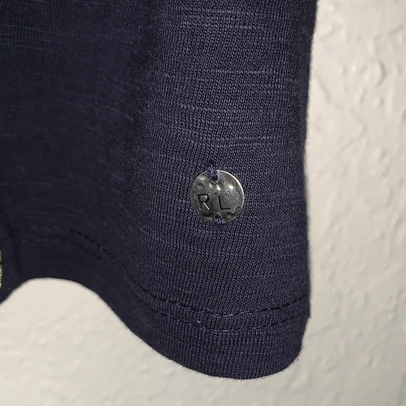 Denim & Supply Ralph Lauren Vintage Navy Tank with Gold Detailing - Picture 5 of 6